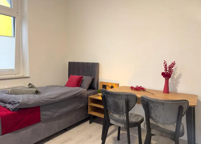 公寓 Serviceroom24 - 1 In Wlan - Smart-tv - 24-7 Check-in Und Kueche